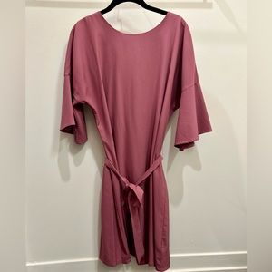 Bobeau Tie Dress Mauve